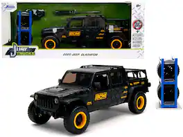 Jada - 2020 Jeep Gladiator Pickup Truck "B&M" with Graphics with Extra Wheels "Just Trucks" Series 1/24 - Black