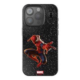 Keyscaper - Marvel MechLine Black Bling Phone Case - Apple iPhone 15 - Spider-Man