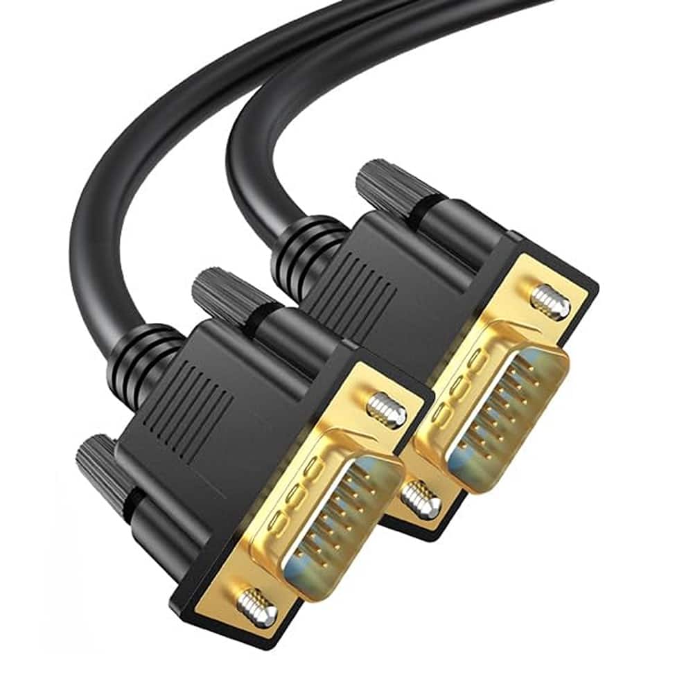 PARKER SLATER - VGA to VGA Cable – 1080P Full HD, 15-Pin Male-to-Male, 3 Ft