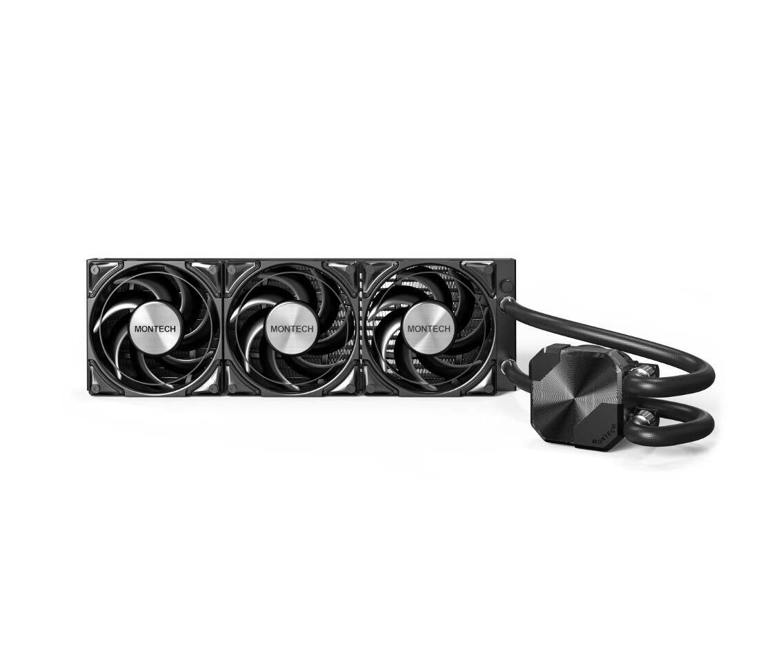 Montech HyperFlow Silent 360 Ultra Quiet AIO Cooler, 3 Fans, Intel
