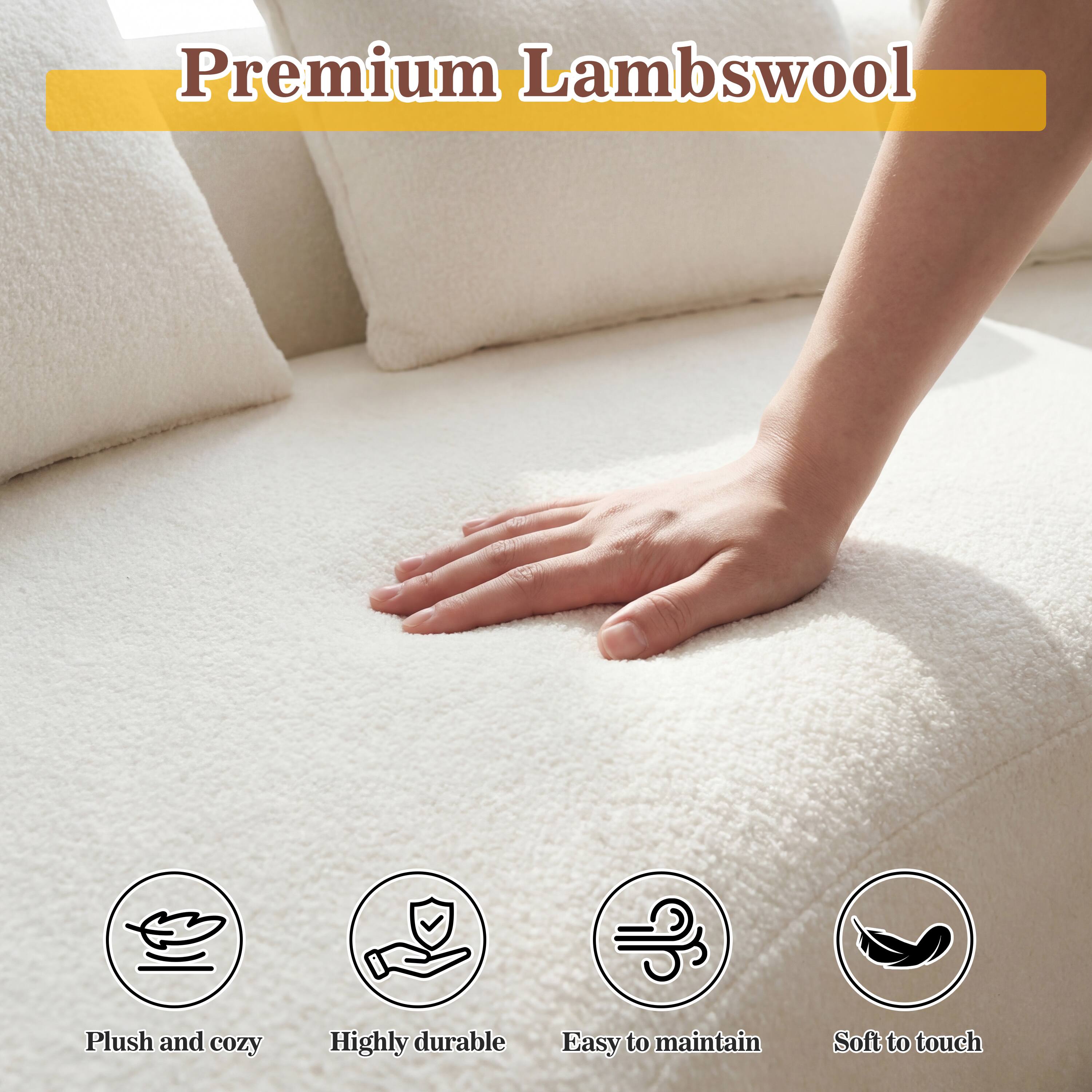 Premium Lambswool

- Plush and cozy
- Highly durable
- Easy to maintain
- Soft to touch