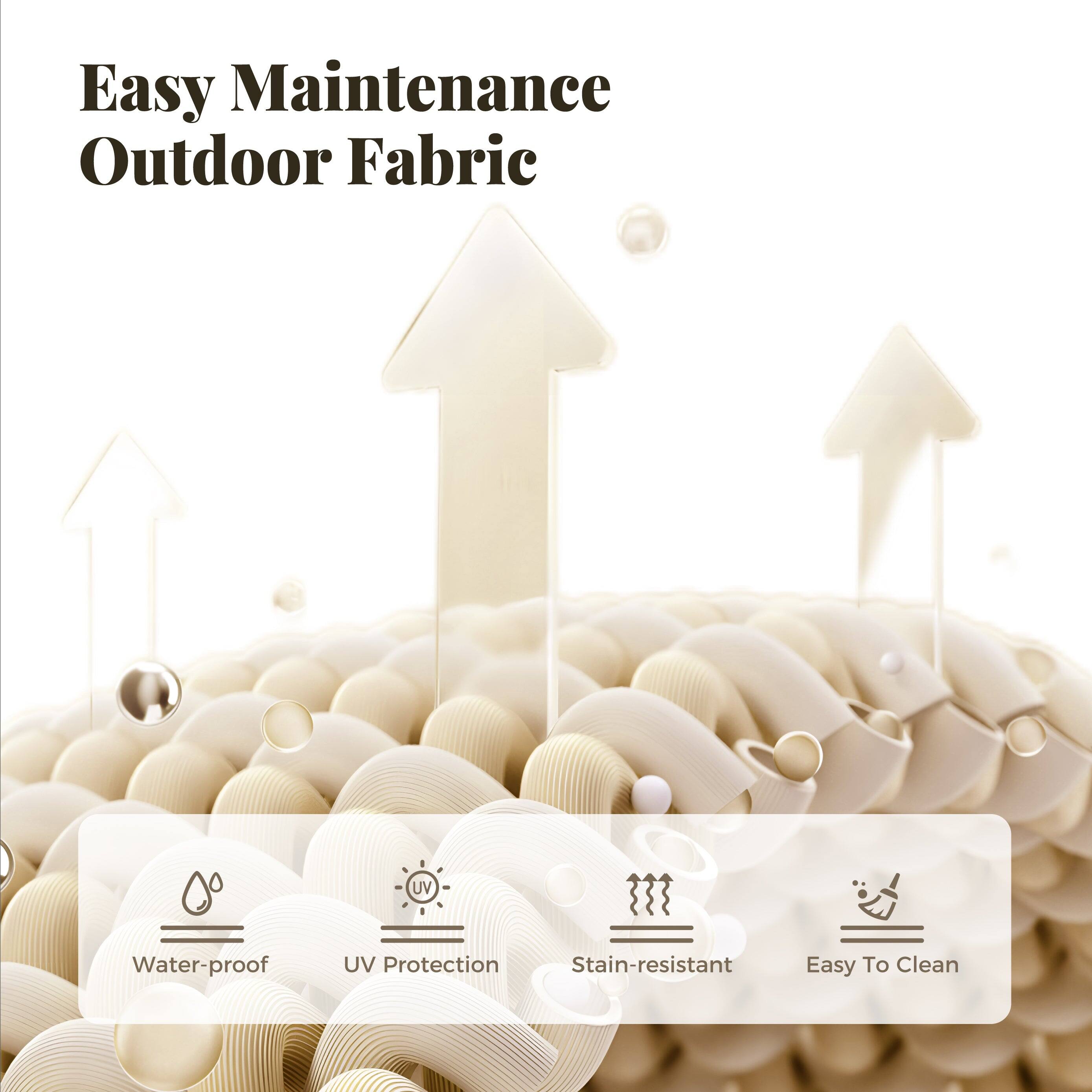 Easy Maintenance Outdoor Fabric

- UV Protection
- Water-proof
- Stain-resistant
- Easy To Clean