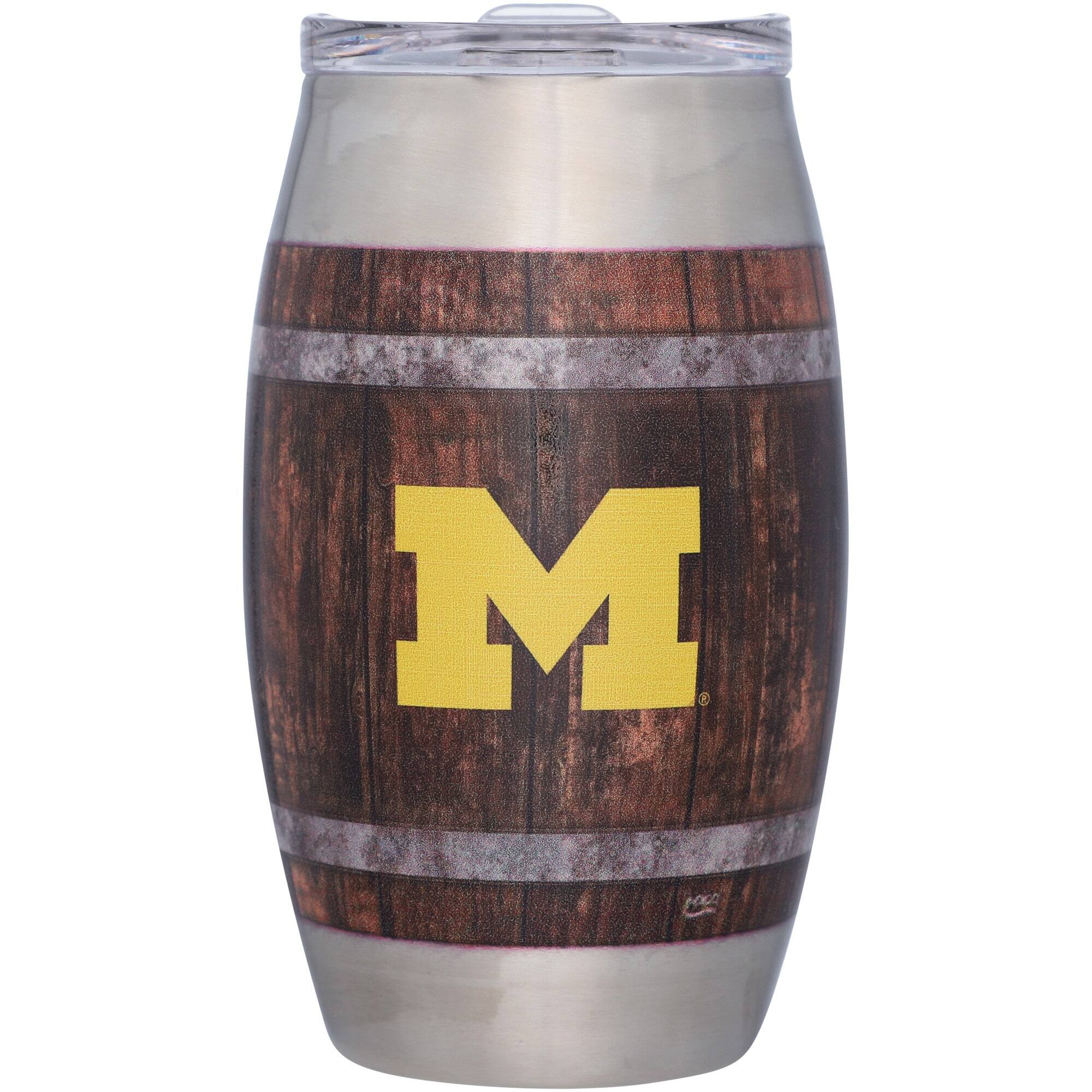 Alt View 2. Indigo Falls - Michigan Wolverines 15oz. Barrel Tumbler - Multicolor.