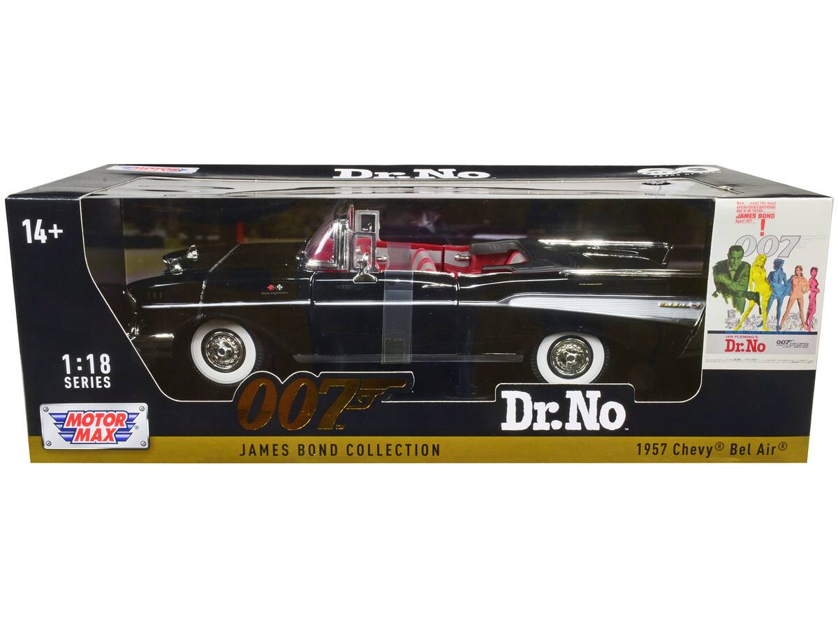 Dr. No  
1957 Chevy Bel Air  
1:18 Series  
James Bond Collection  
Motor Max  
JAMIS BONO Sgent N 2077 CI