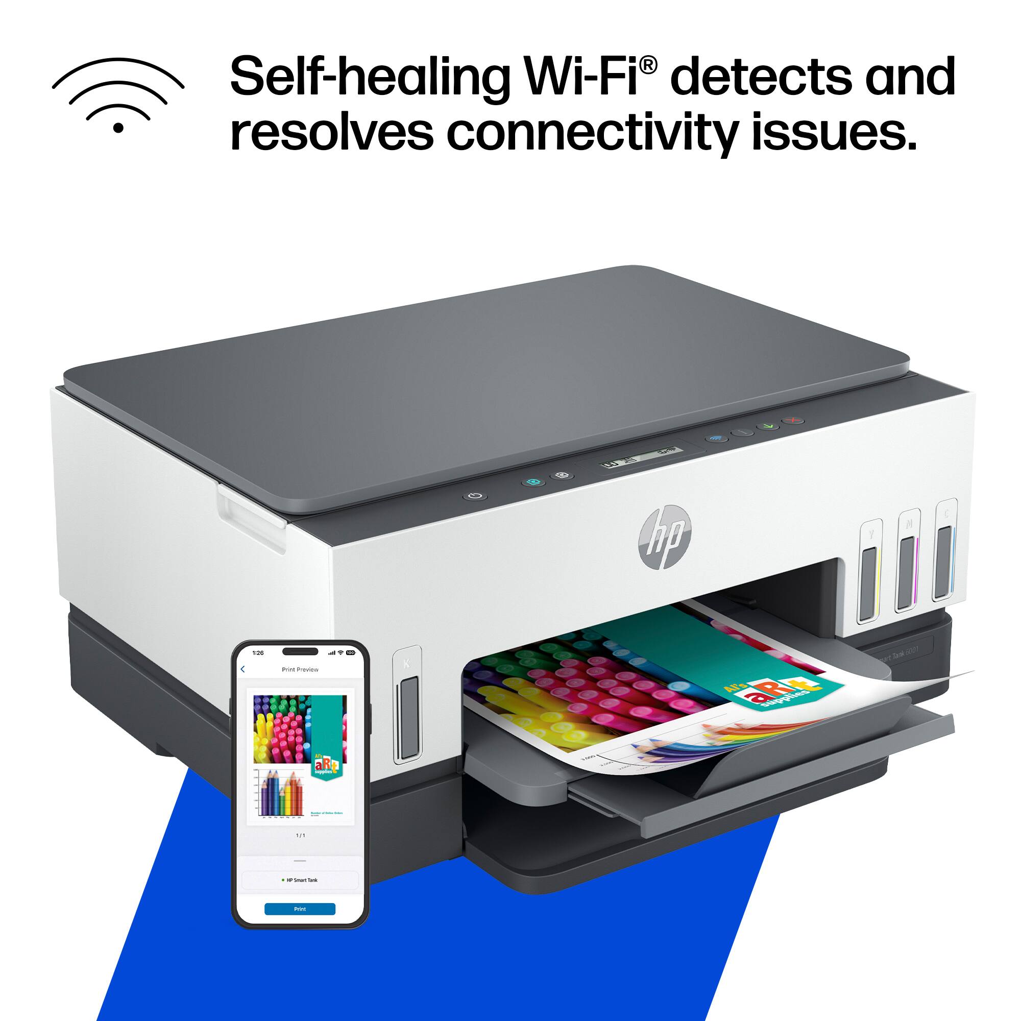 Self-healing Wi-Fi® detects and resolves connectivity issues.