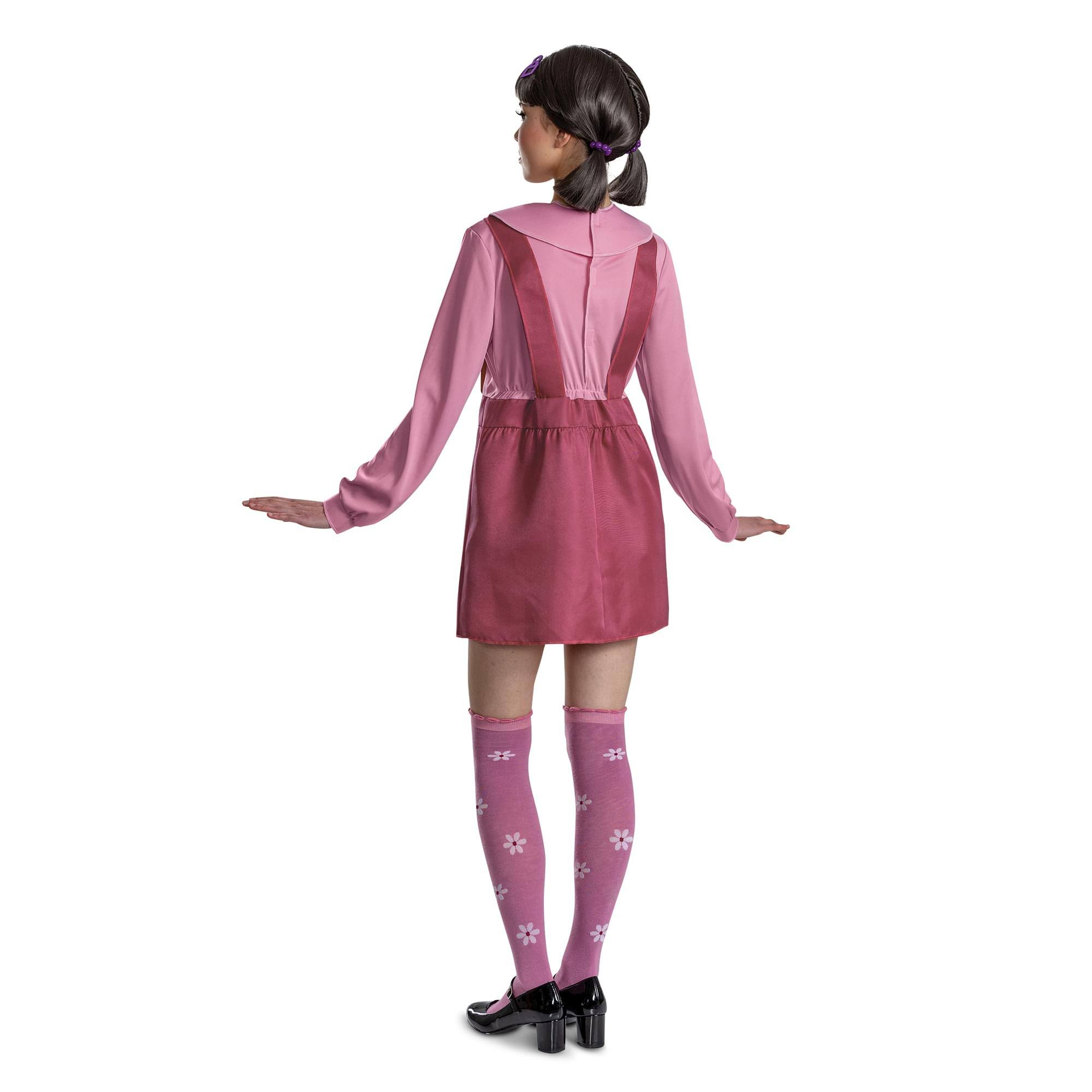 Alt View 1. Disguise - Squid Game Young-Hee Doll Deluxe Adult Costume | L 12-14 - Multi-Colored.