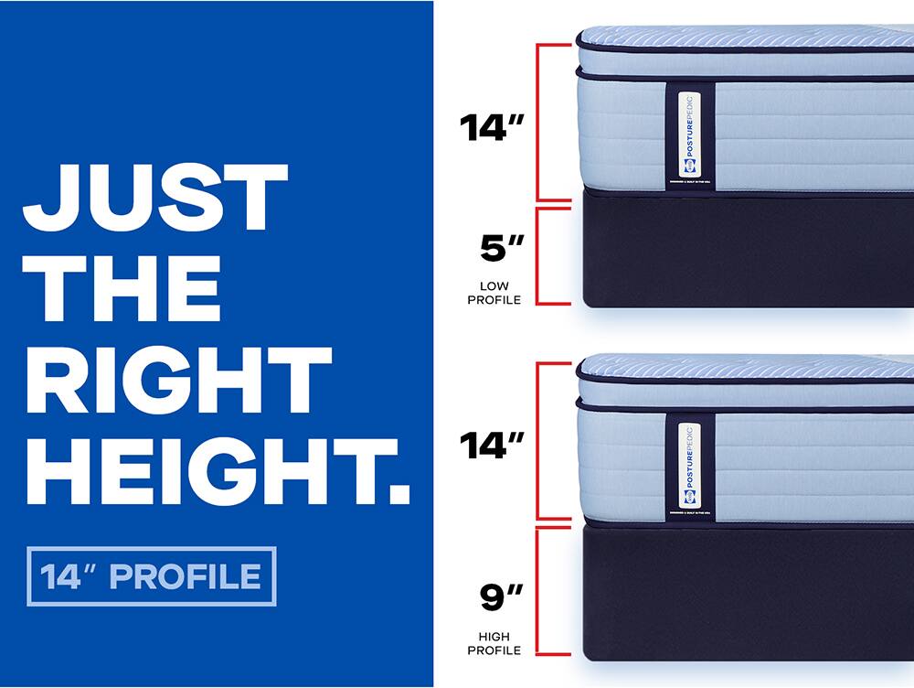 JUST THE RIGHT HEIGHT.

14" PROFILE

5" LOW PROFILE

9" HIGH PROFILE