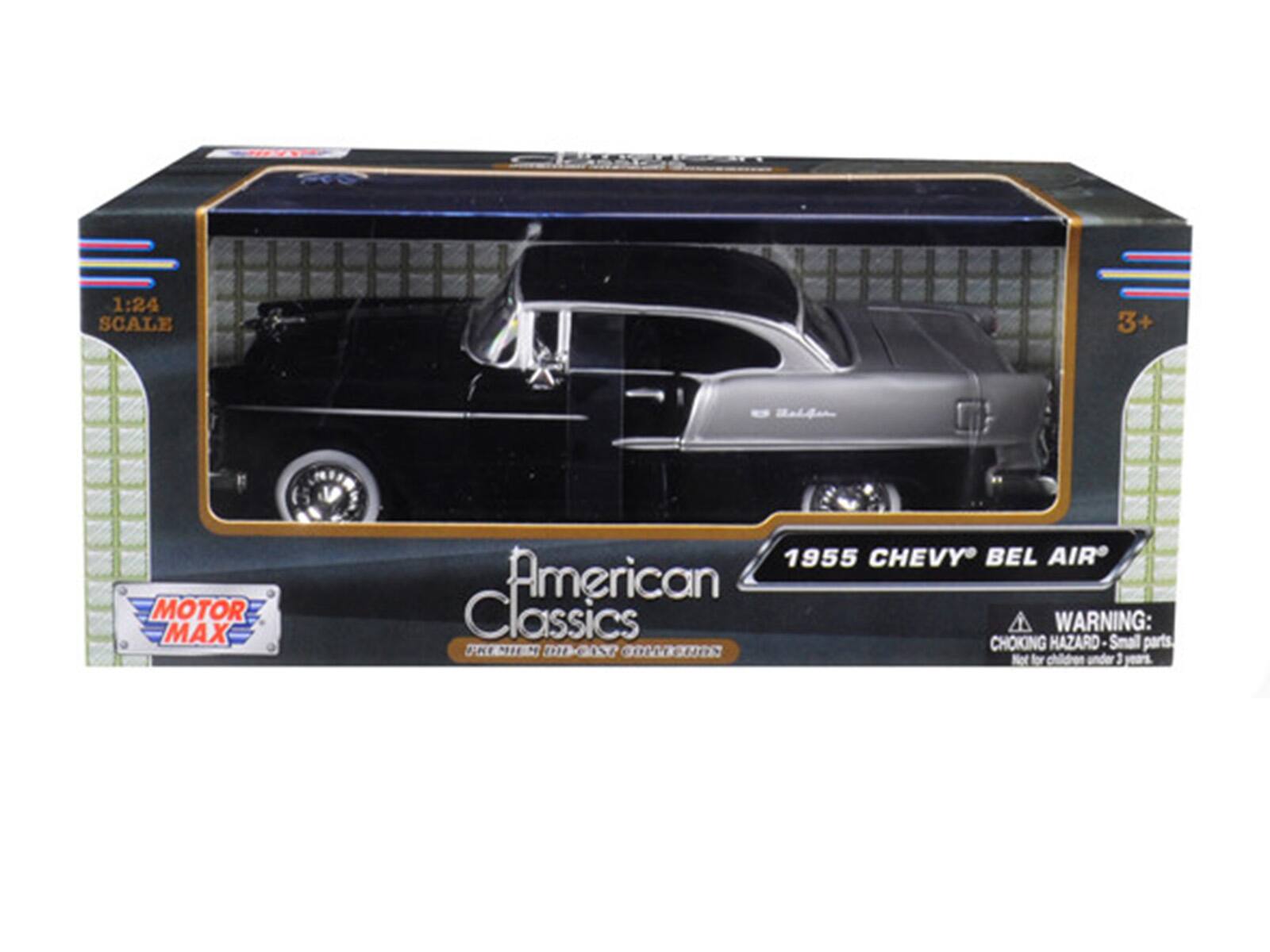 1:24 SCALE 3+ MOTOR MAX 1955 CHEVY BEL AIR American Classics WARNING: CHOKING HAZARD Small parts Not for children under 3