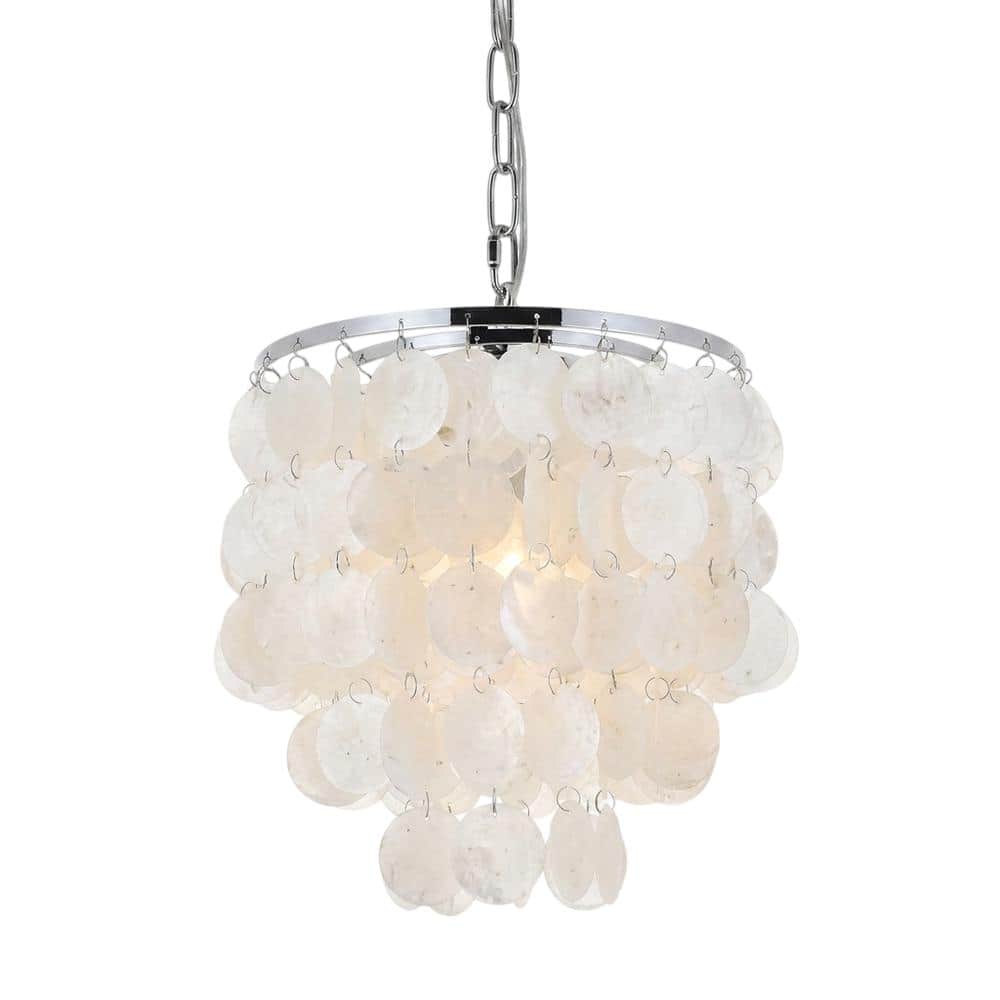 Living District - Selene 1 light Chrome Pendant - Chrome And White price history on PriceWatchPro