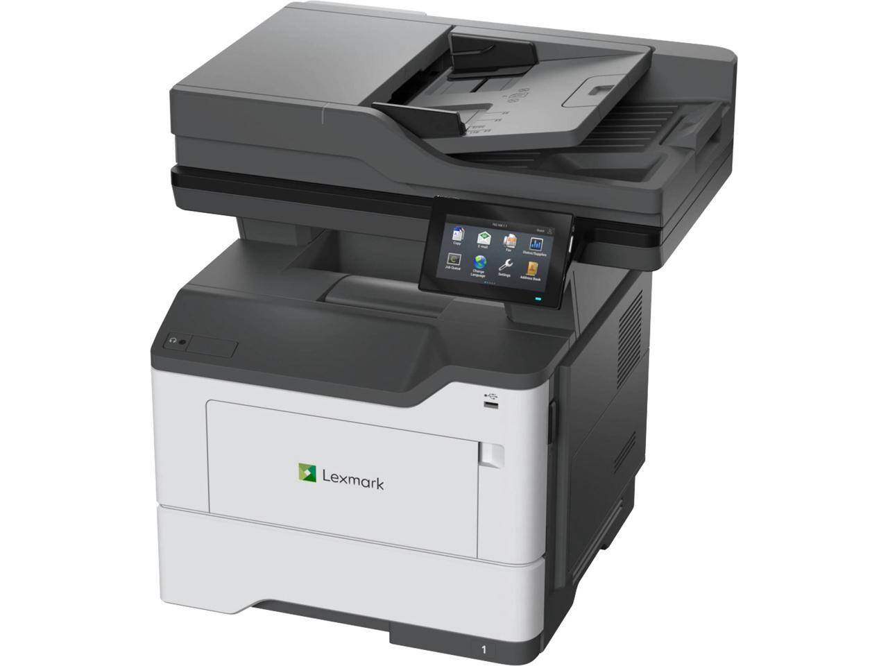 Alt View 2. Lexmark - Lexmark MX532adwe Wireless Laser Multifunction Printer Monochrome White Gray TAA Compliant - White.
