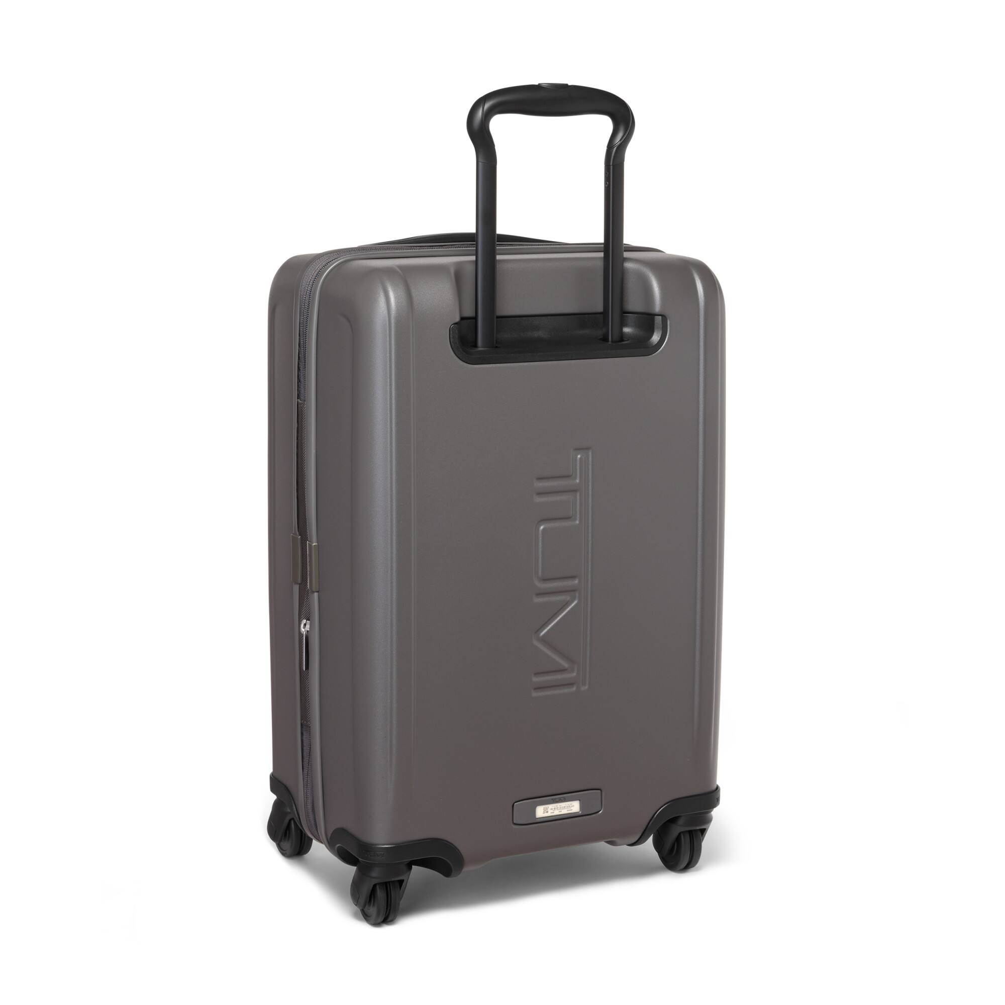 Left. TUMI - Ventra Expandable Carry-On Spinner Suitcase - Castle Rock Texture.