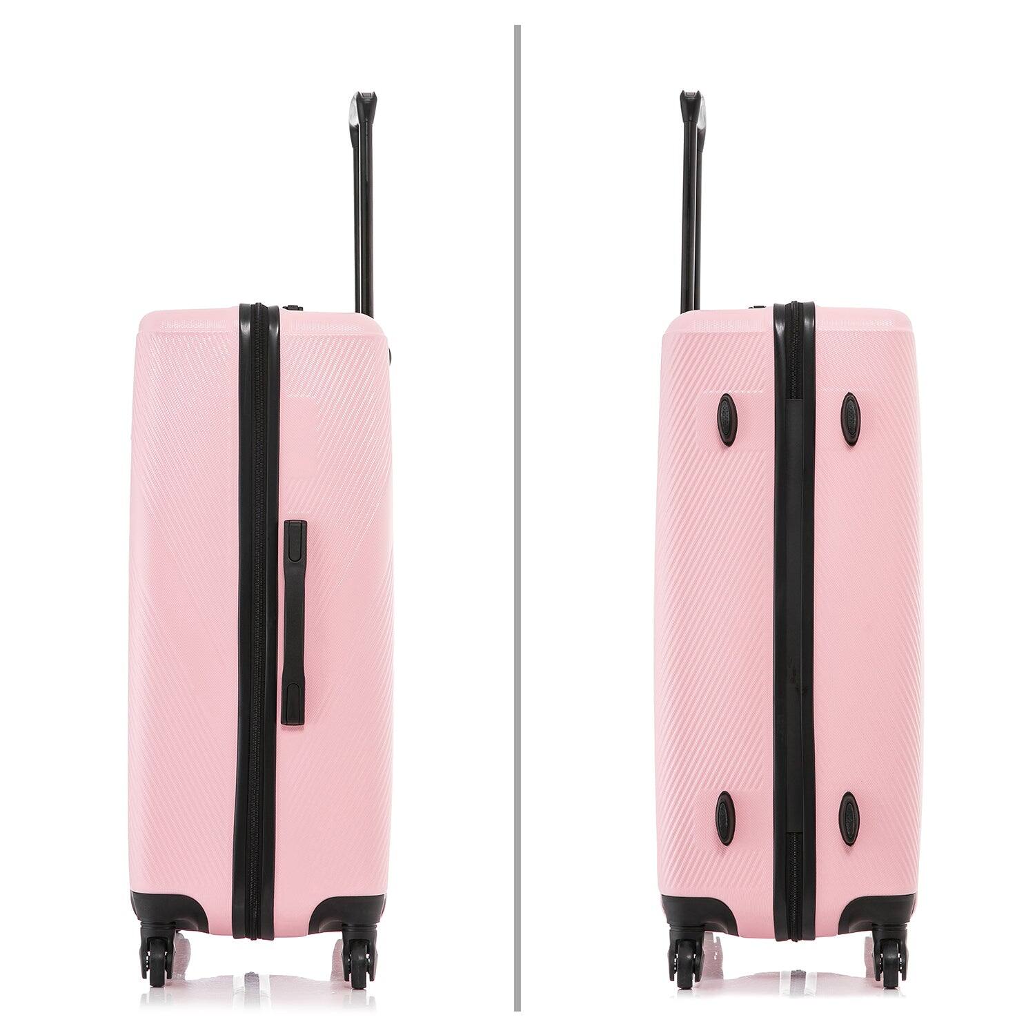 Alt View 2. DUKAP - Discovery Lightweight Hardside Spinner 3 Piece Luggage Set  20"/24"/28" - PINK.