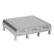 Alt View 16. Mind Reader - Monitor Stand, Laptop Riser, Desktop Organizer, Storage Drawer, Office, Plastic, 13.5"L x 13"W x 4"H - Silver.