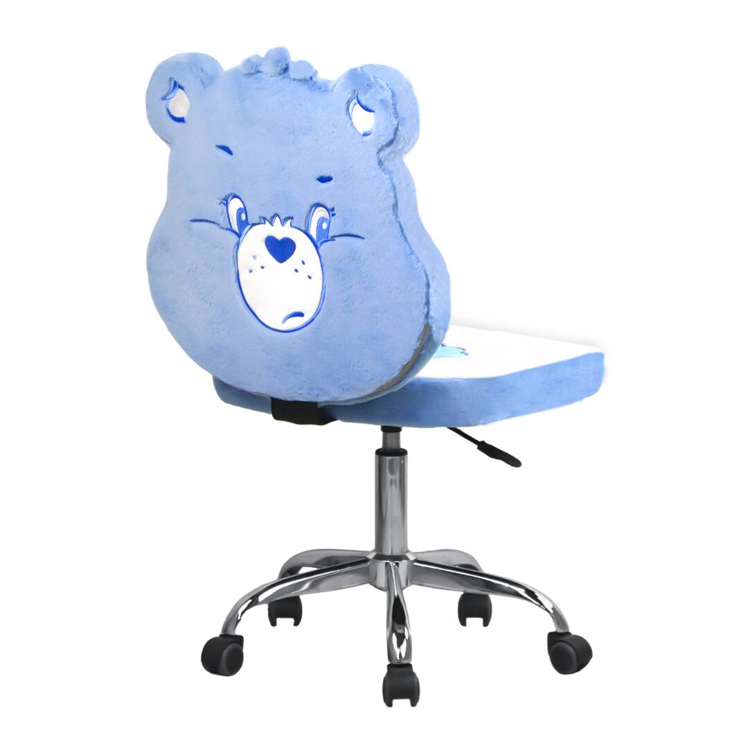 Left. Impressions Vanity Co. - Care Bears™ Grumpy Bear Swivel Vanity Chair - Blue.