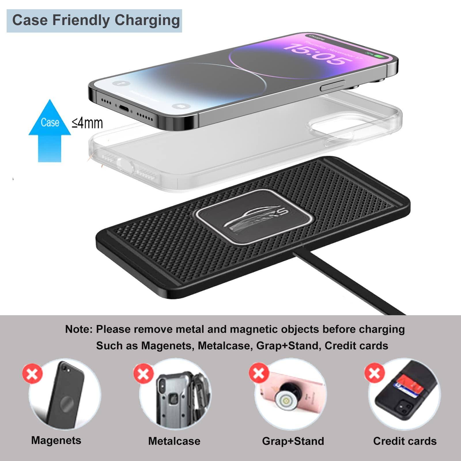 Case Friendly Charging

Case ≤4mm

Note: Please remove metal and magnetic objects before charging
Such as Magnets, Metalcase, Grap+Stand, Credit cards

Magnet
Metalcase
Grap+Stand
Credit cards