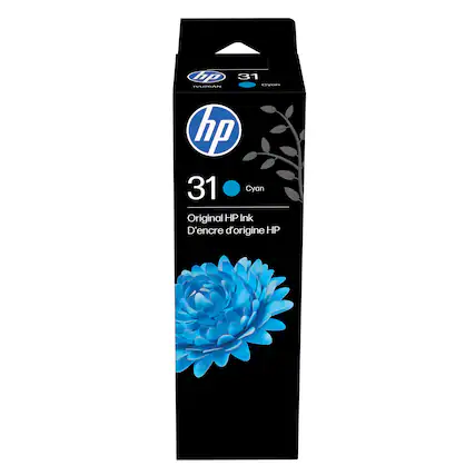 31
Cyan
Original HP Ink
D'encre d'origine HP