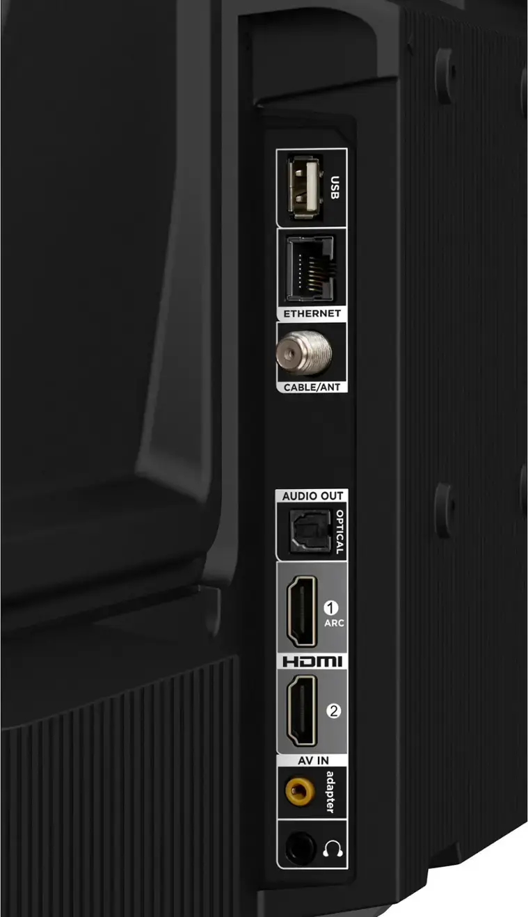 I have USB, Ethernet cable/antenna, audio out, optical, HDMI, and 2 AV in adapters.