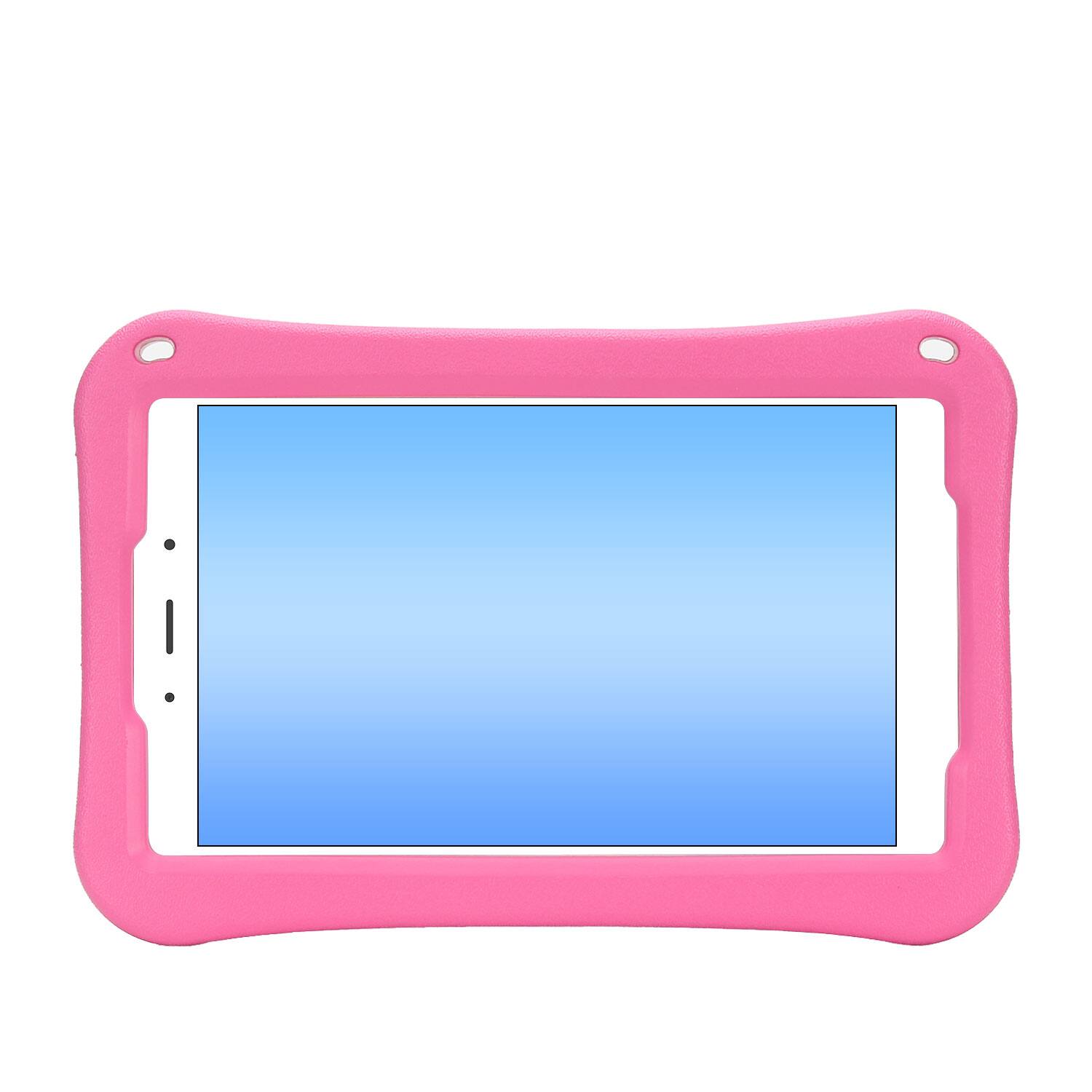 Alt View 1. Dteck - for Samsung Galaxy Tab A9 8.7" 2023 (SM-X110/X115) Rugged Case,Shockproof Heavy Duty EVA Cover with Rotating Stand - Rose.