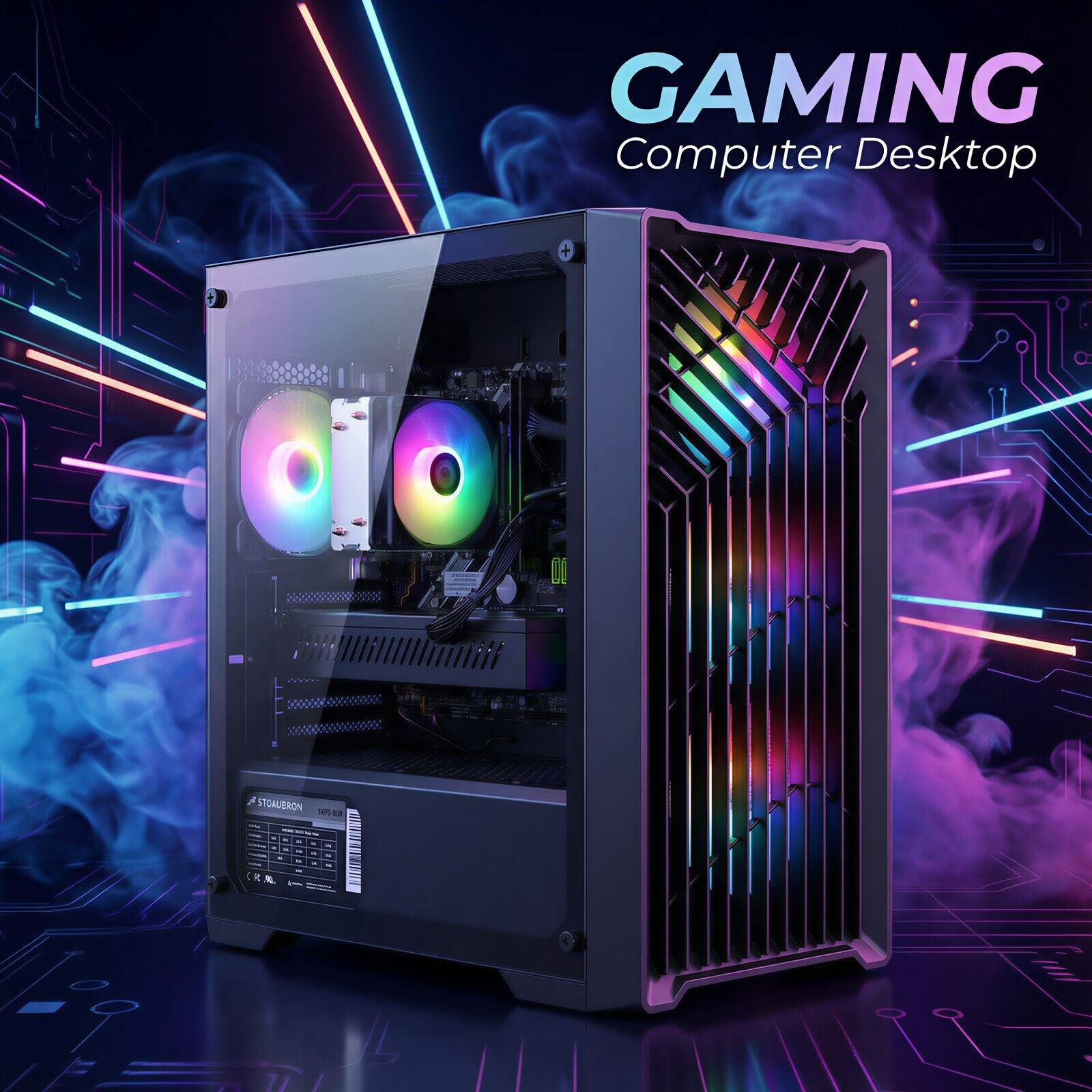 STGAubron Gaming Desktop PC, Intel Core i7 up to 3.9G, GeForce RTX