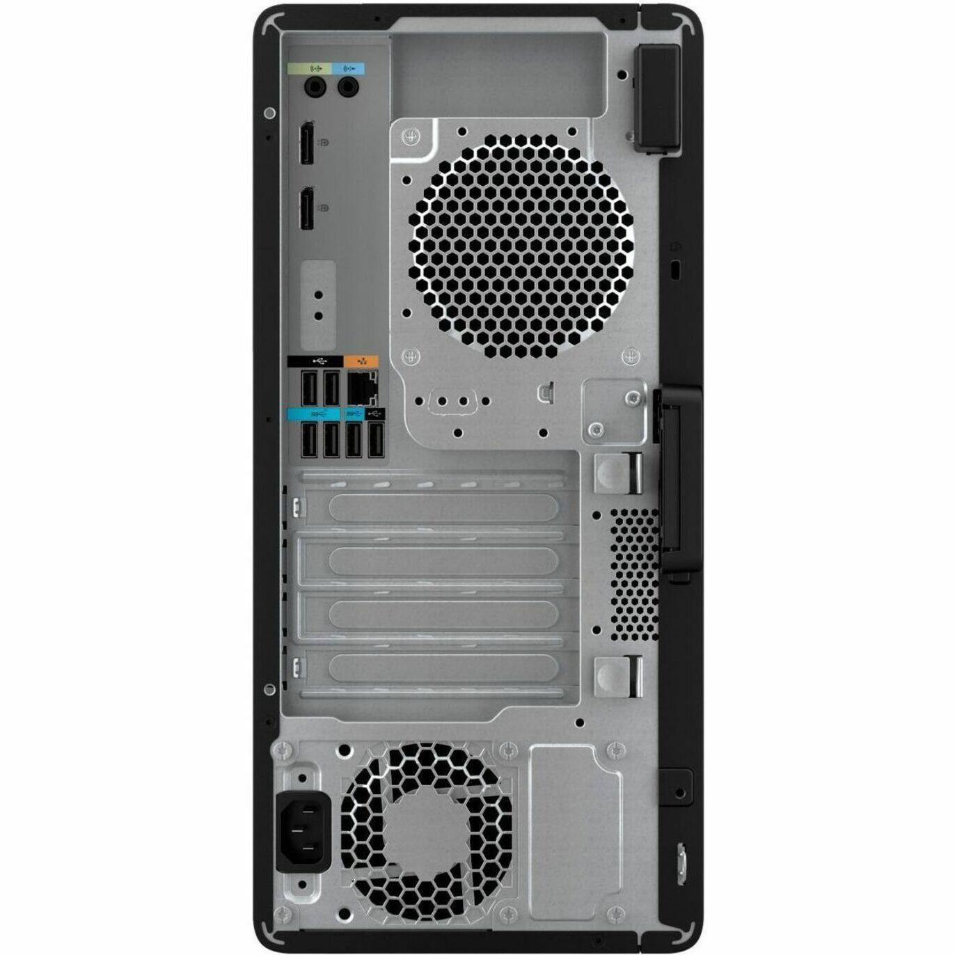 Alt View 11. HP - Z2 G9 Tower Workstation - Intel Core i9 - 14900 - NVIDIA T1000 8 GB - 32GB Memory - 1TB SSD - Black.
