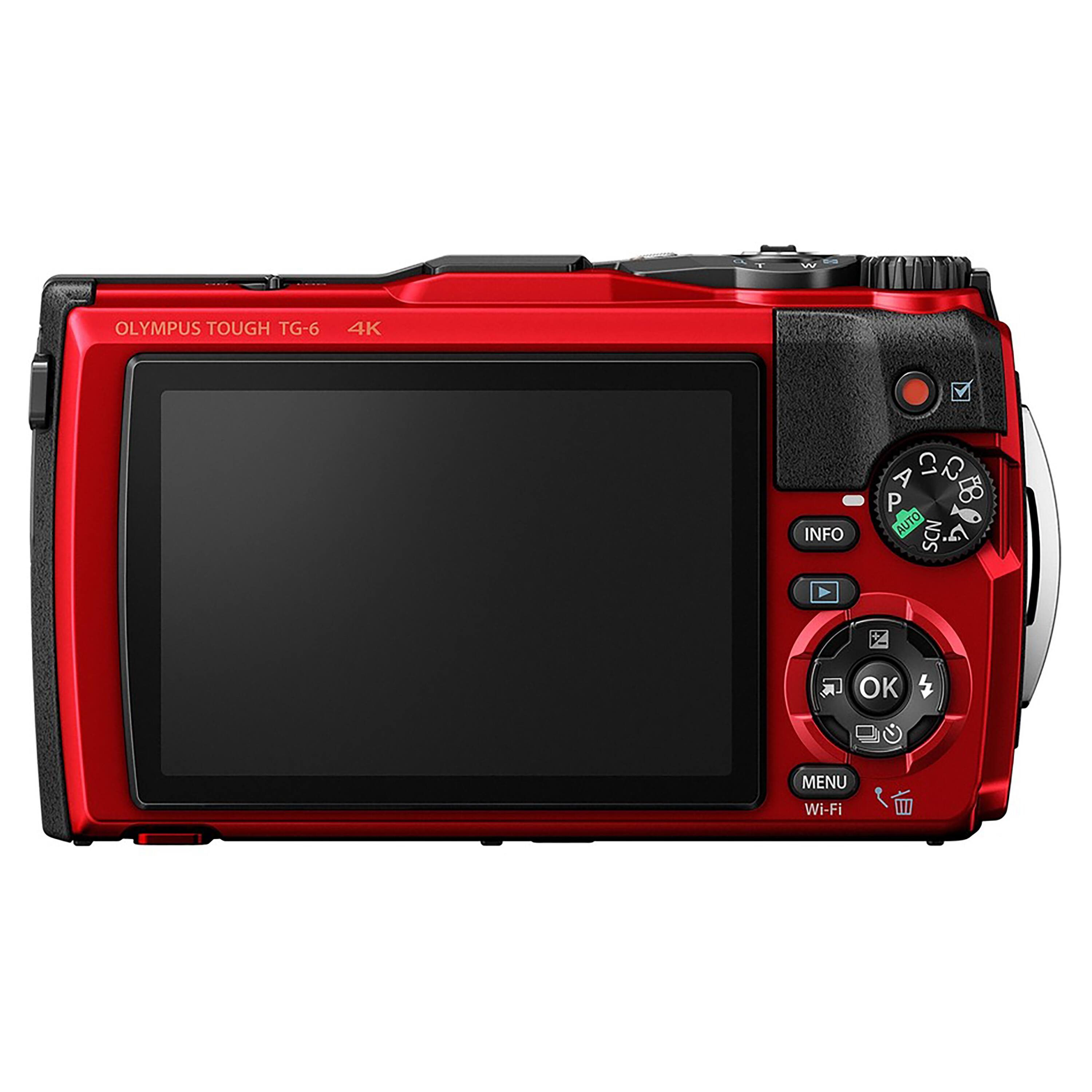 Best Buy: Olympus Tough TG-6 4K 3840x2160 12 Megapixel Digital Camera Red  TG6RED