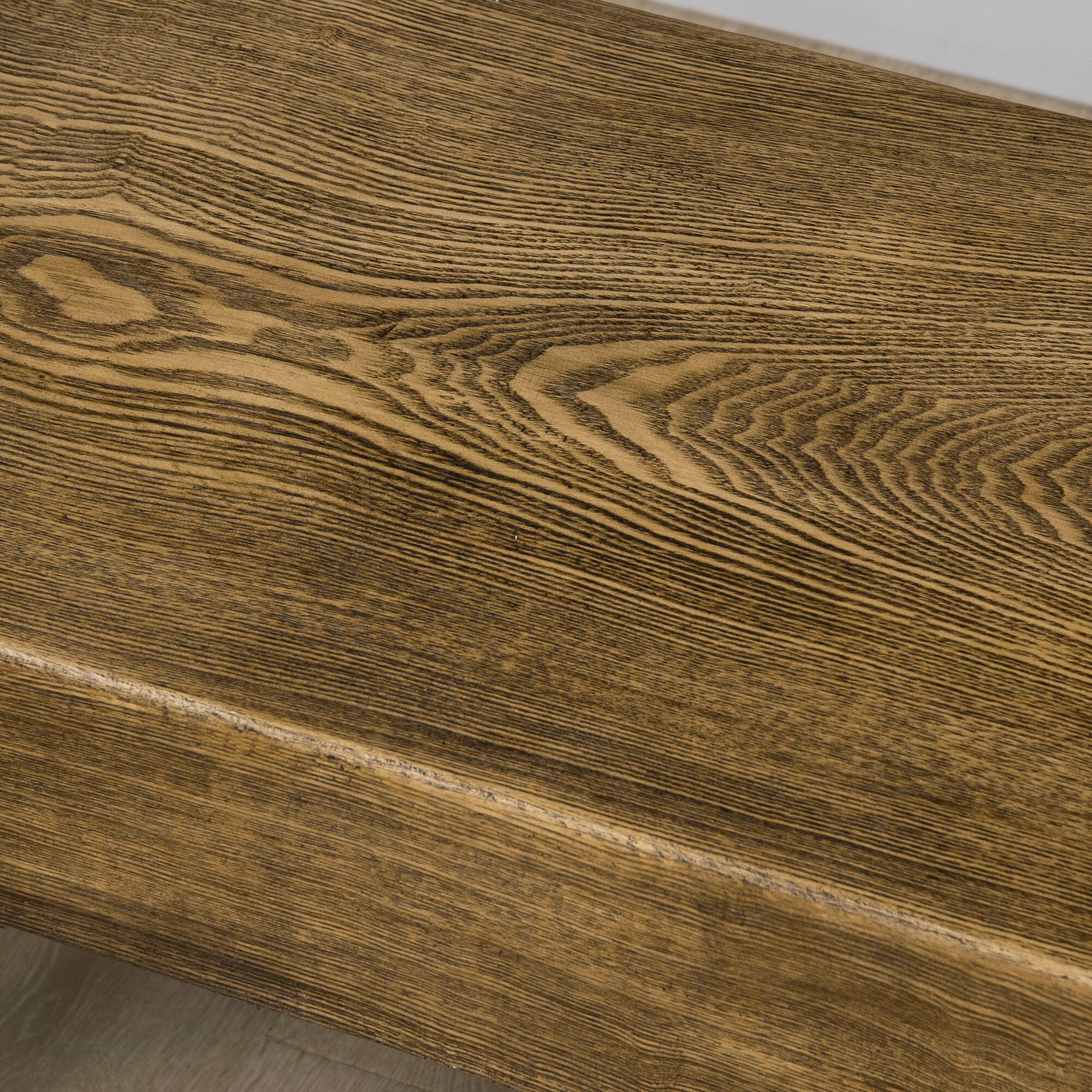 Alt View 7. Homcom - Garden Bench with Metal Legs, Rustic Wood Effect Concrete Entryway Bench, Indoor Outdoor Use for Patio, Porch and Lawn - Natural, Black.