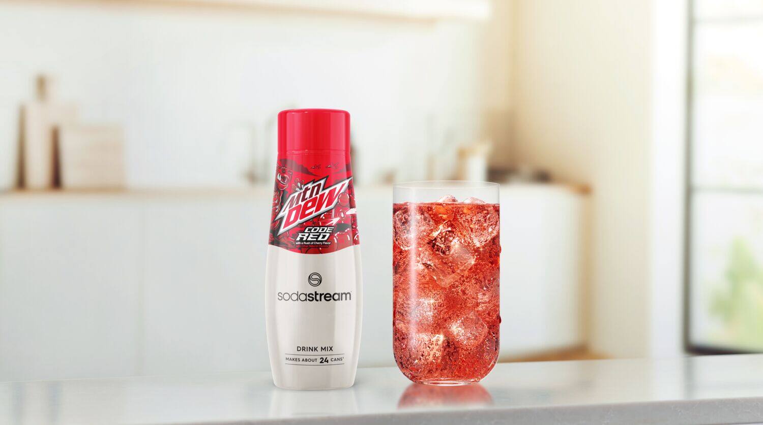 Lu DeW CODE RED - Gnems - Sodastream DRINK MIX MAKES ABOUT 24 CANS