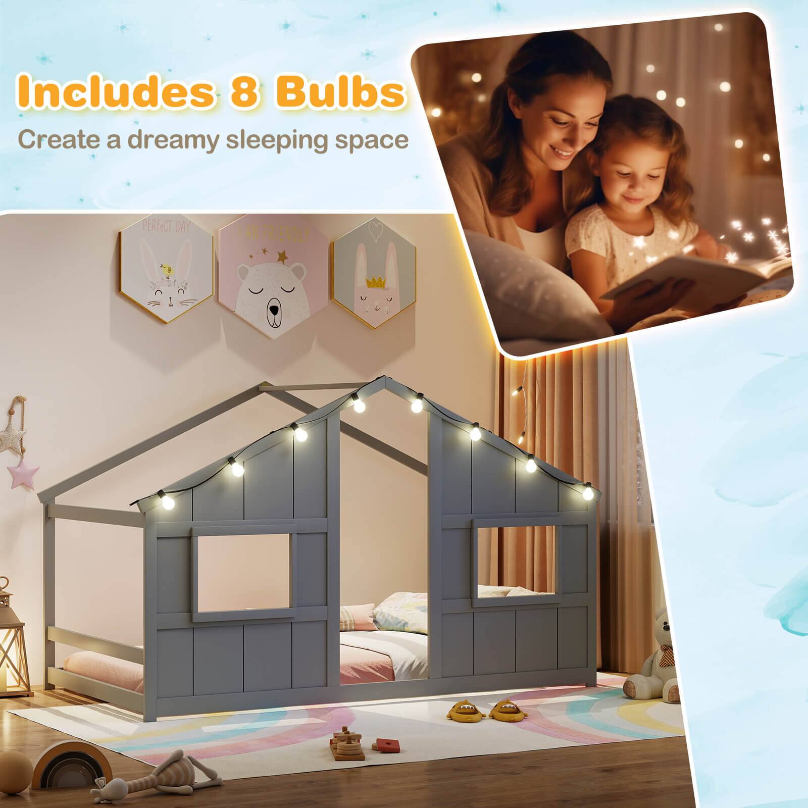 Includes 8 Bulbs  
Create a dreamy sleeping space  

PERFECT DAY  
FRIENDLY