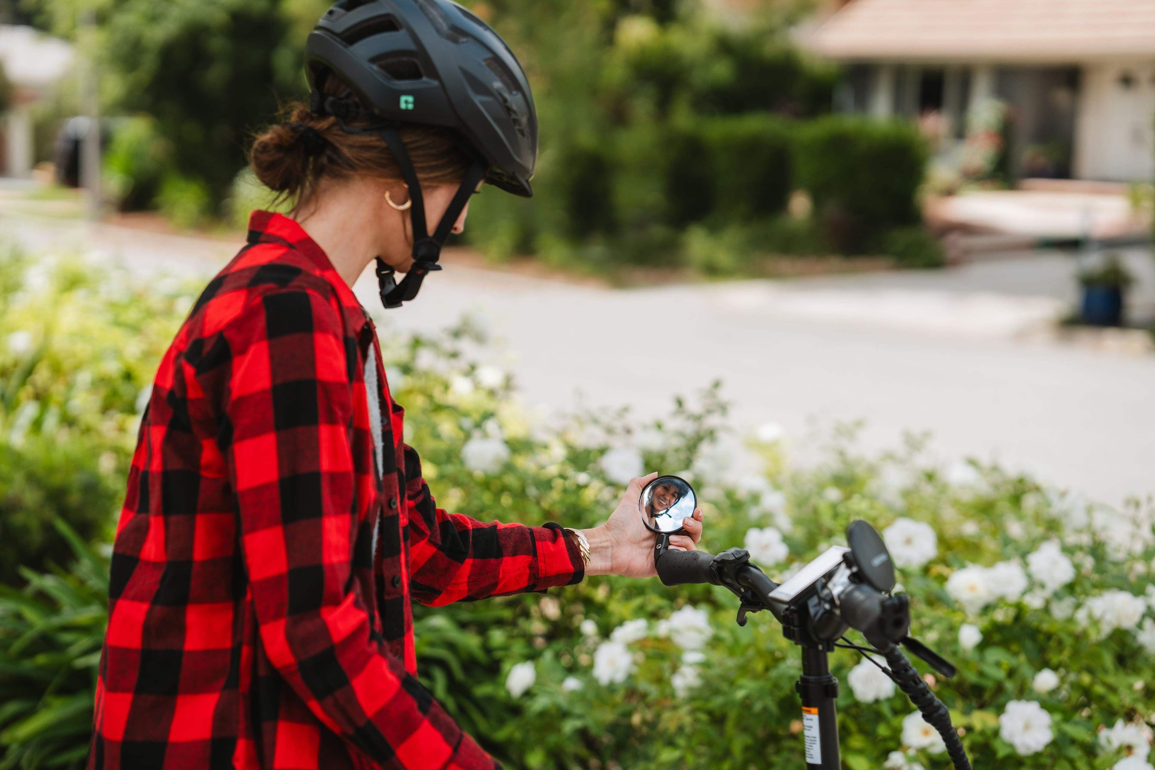 Alt View 12. Lectric eBikes - Handlebar Mirrors (Pair) Compatible with Most eBikes & Standard Bikes - Black.
