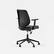 Left. Branch Furniture - Daily Chair – Office Chair with Swivel, Lumbar Support, Adjustable Arms, Sustainable & Comfortable Seating - Black Vegan Leather.