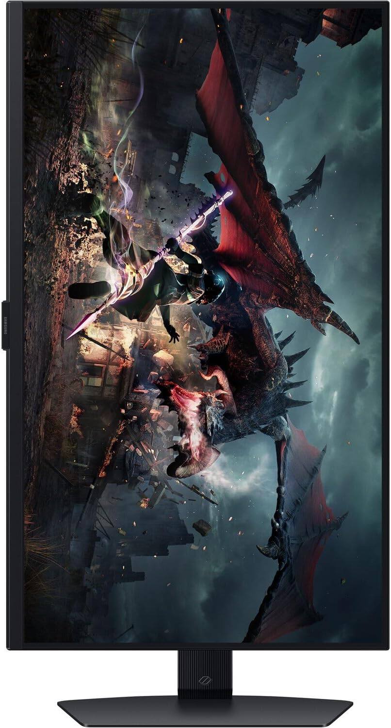 Back. Samsung - Samsung Odyssey G50D 27" QHD IPS Monitor, AMD FreeSync, Flicker Free, HDMI & DKZ Hub, Black (LS27DG500ENXZA) 2 Pack - Black.