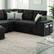 Alt View 2. Dyonery - Dyonery 7-Seat Modular Sectional Sleeper Sofa with Pull-Out Bed, Reclining Backrest, USB Ports, Table, LED Lights ,Black - Black.