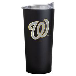 Logo Brands - Washington Nationals Black Foil 20oz. Powder Coat Tumbler - Multicolor
