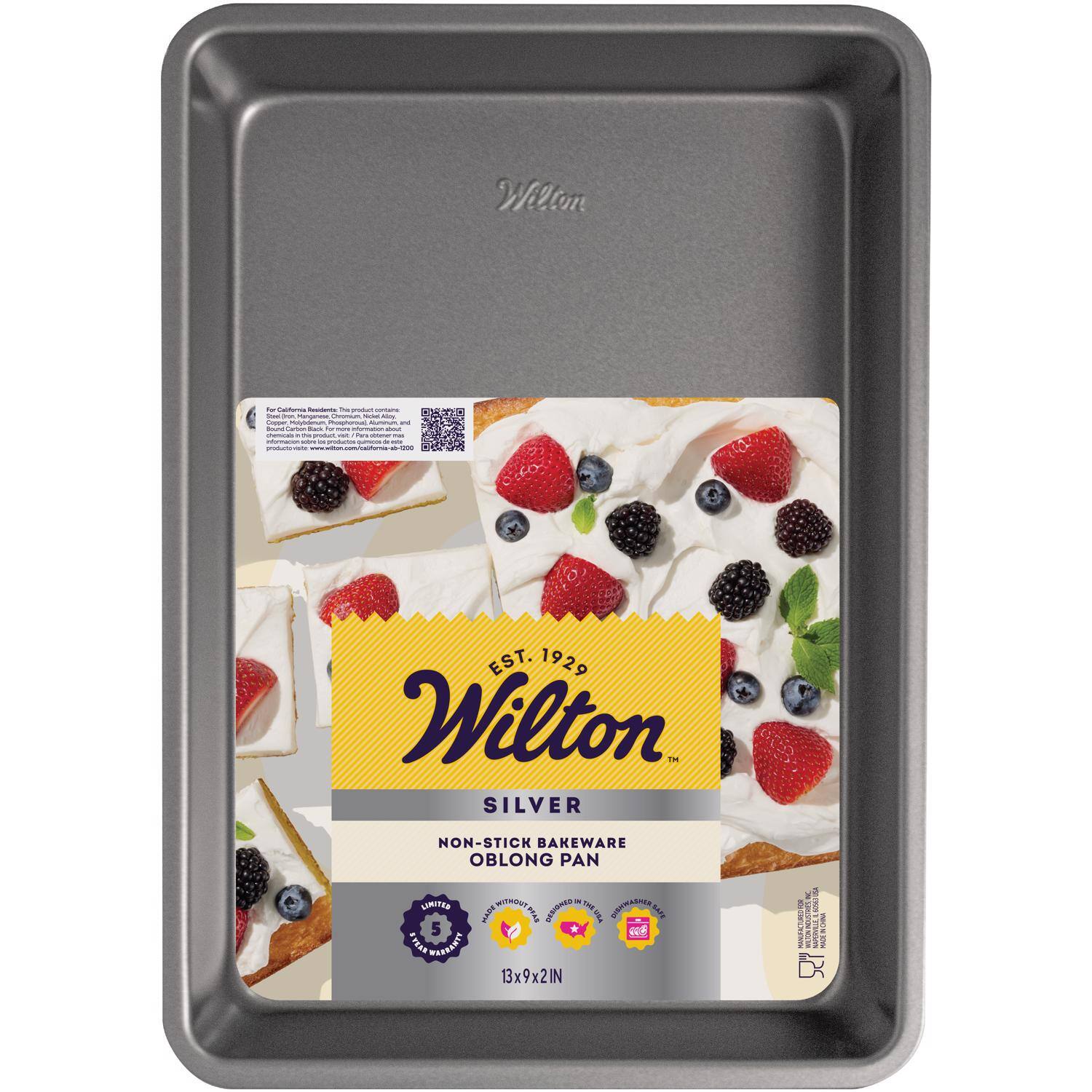 Wilton  
Agy California Amodents The product - Seet Iron Manganess Chromium ticket ABOL Copper, Phosphoroal, - ml hours Carbook Back For information shout chencals product. valc An - ms indios DE productos producto a 1000  
EST. 1929 Wilton SILVER  
NON-STICK BAKEWARE OBLONG PAN WITHOUT W EXTURAL : DESIGNED DISHWASHER 5 MADE THE USA BYEAR WASSANTY 13x9x2IN  
PVC DILK SAMTRENDESPOS MORESER RADE