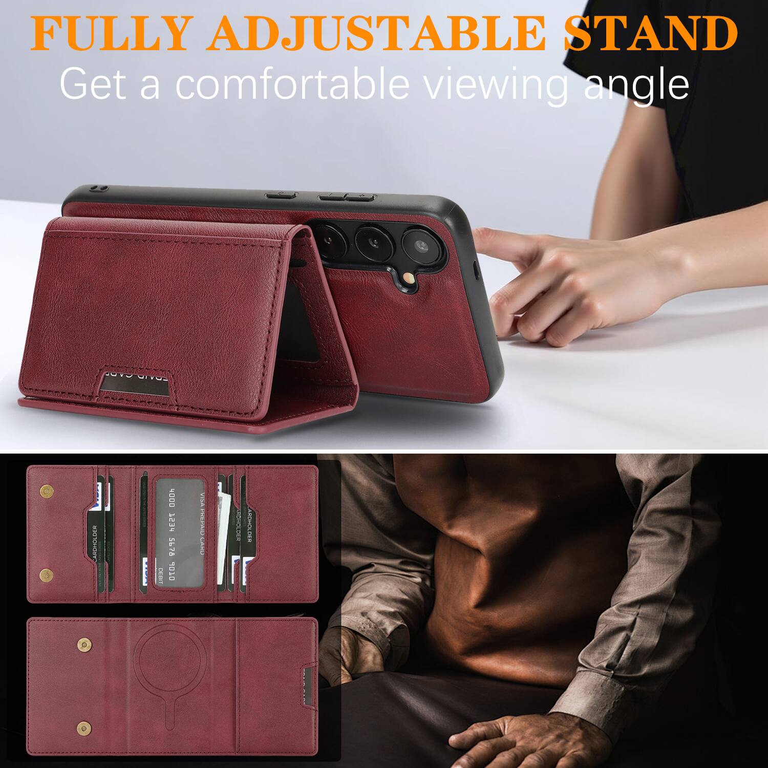 FULLY ADJUSTABLE STAND  
Get a comfortable viewing angle