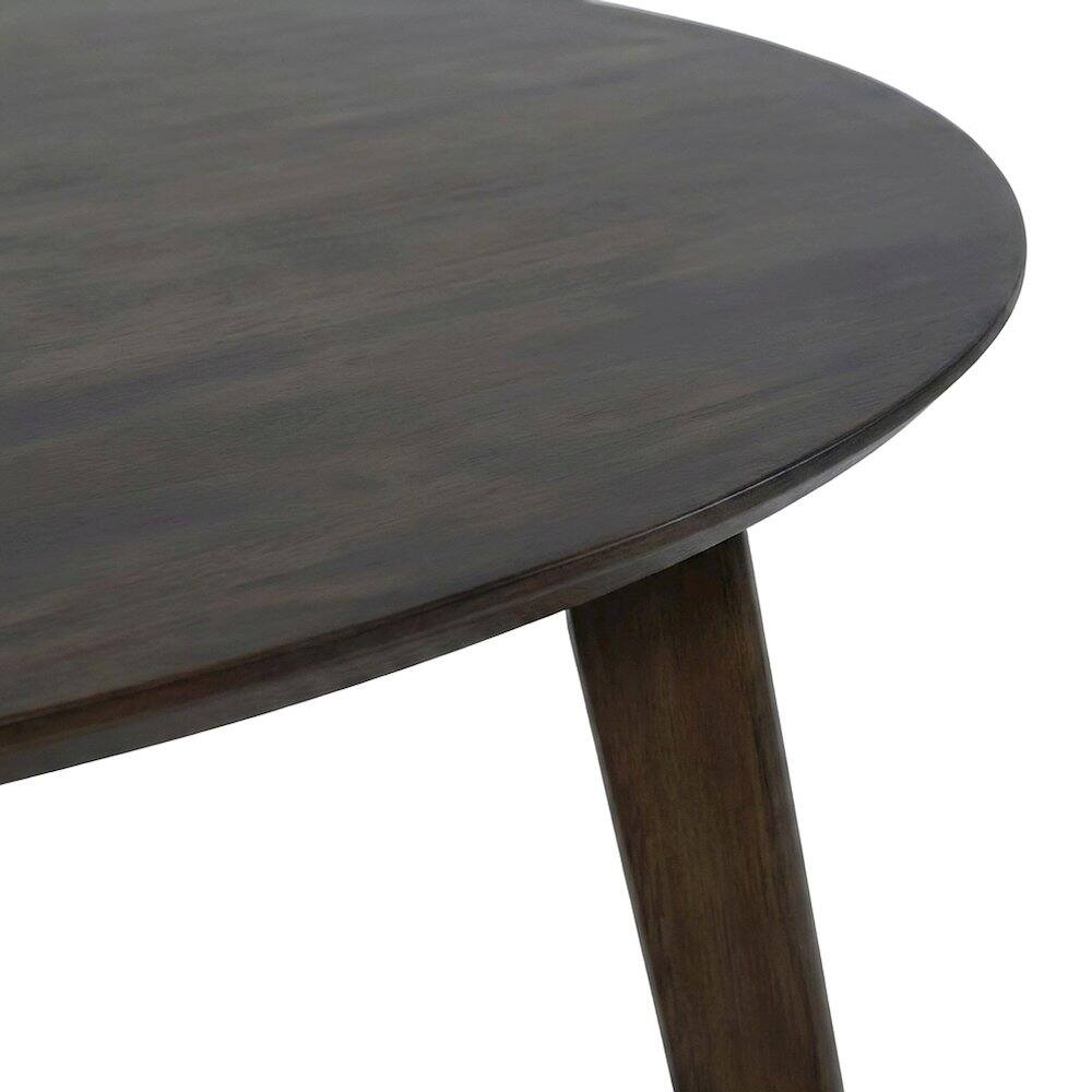 Alt View 4. Starlight Canyon Home - Elegant Round Dining Room Table and Chairs Set for 4 – Blue/Brown - Blue/Brown.