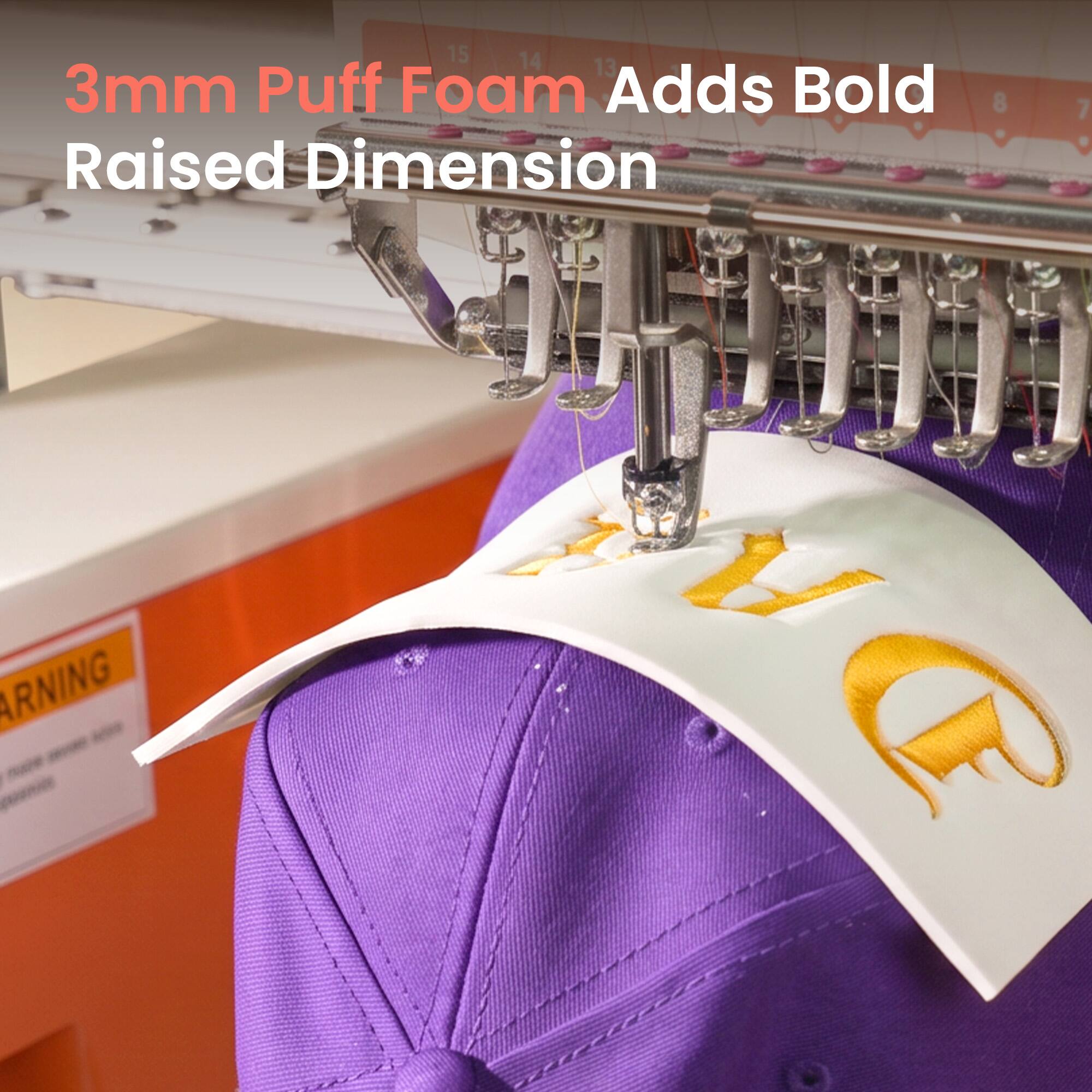 3mm Puff Foam Adds Bold Raised Dimension