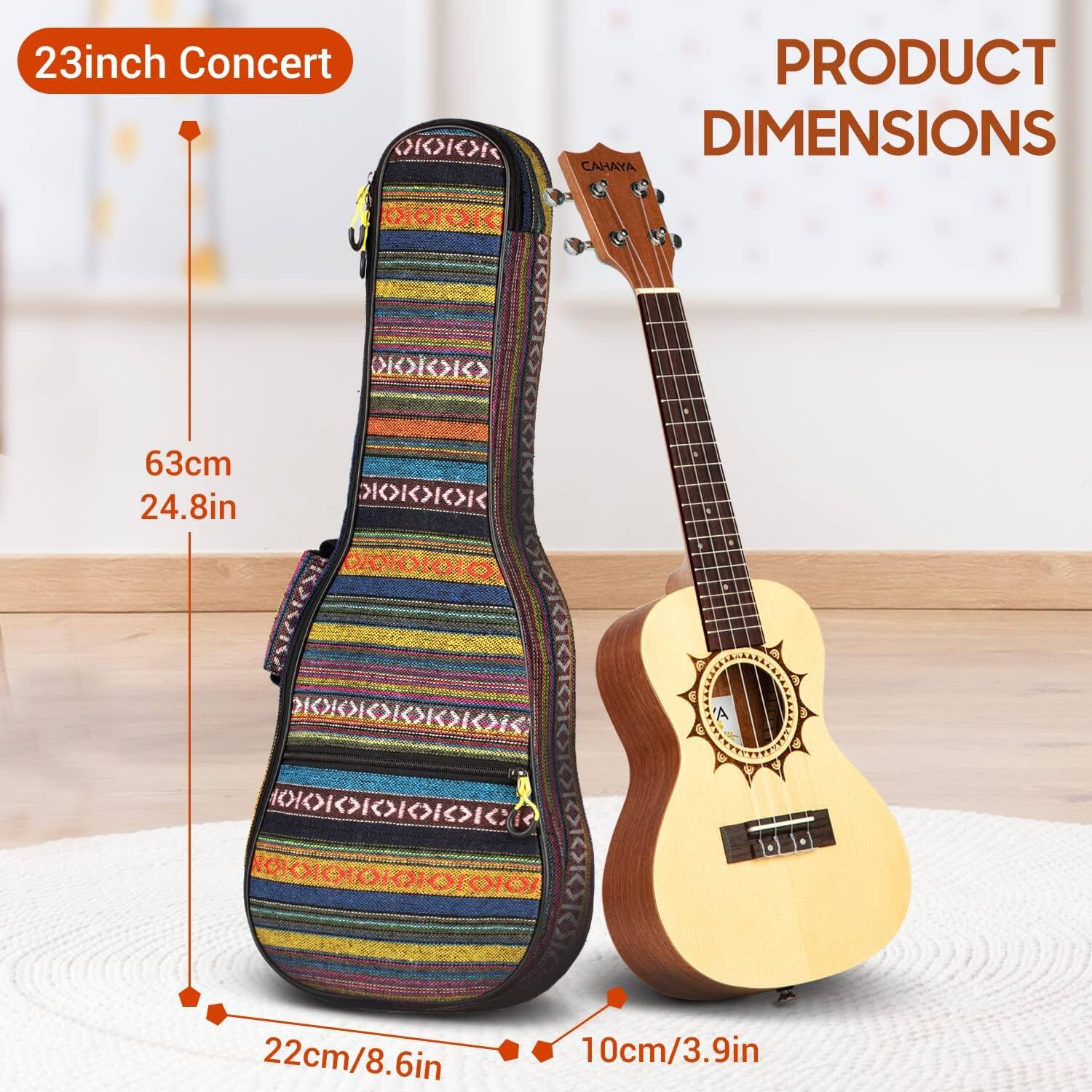 23inch Concert  
PRODUCT DIMENSIONS  
63cm 24.8in  
22cm/8.6in  
10cm/3.9in