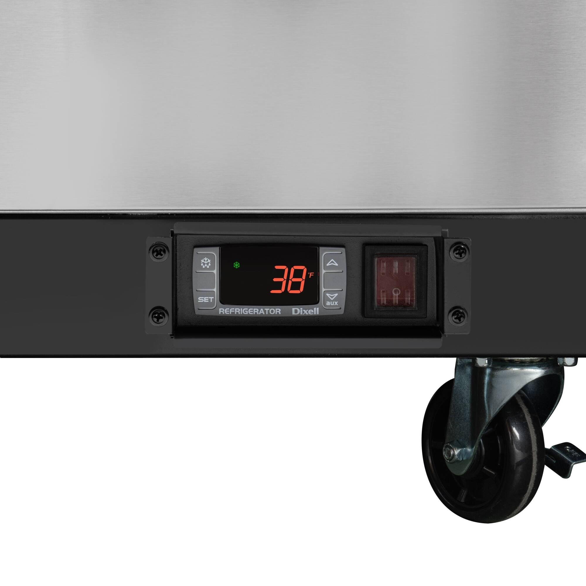 The text on the image reads "F 38 SET aux REFRIGERATOR Dixell."