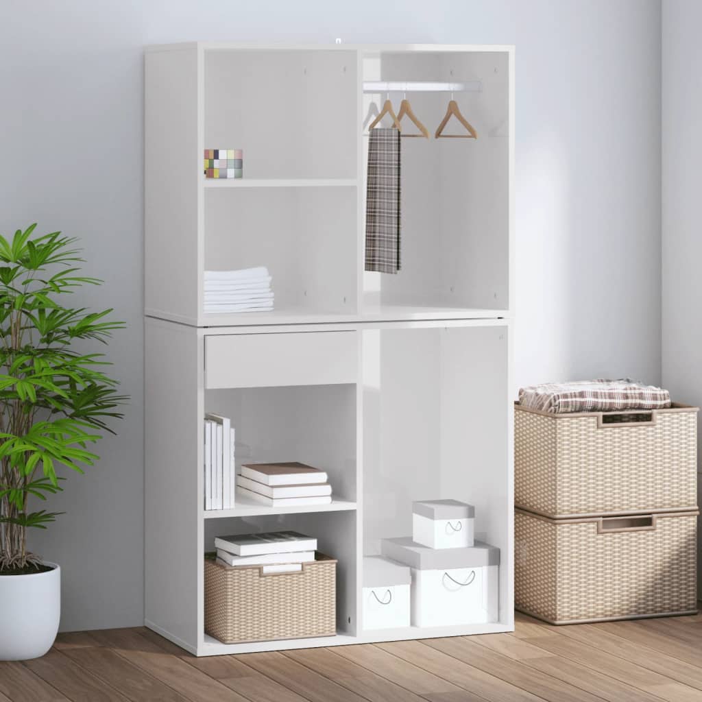 Alt View 5. Boyel Living - 31.5 in.W Modern High Gloss White Dressing Cabinet Engineered Wood Medium Storage - White.