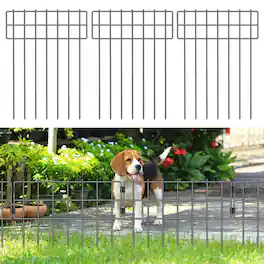 Oumilen - 25 Pack Animal Barrier Fence 17 in(H)X27 Ft(L) No Dig Garden Decorative Fencing
