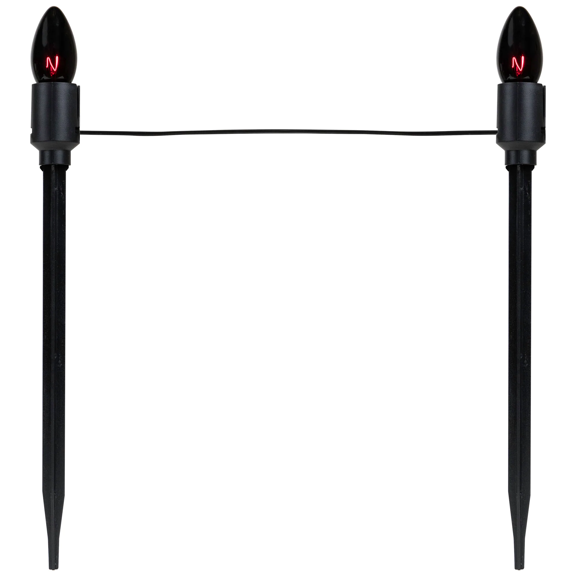 Alt View 5. Northlight - Lighted C9 Bulb Halloween Outdoor Pathway Markers - 14" - Purple - Set of 10 - Purple.