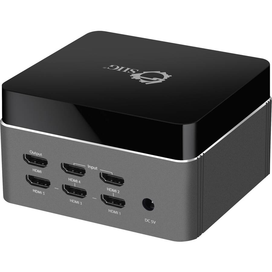 Output HDMI 5  
Input HDMI 4 HDMI 3 HDMI 2 HDMI 1  
DC 5V