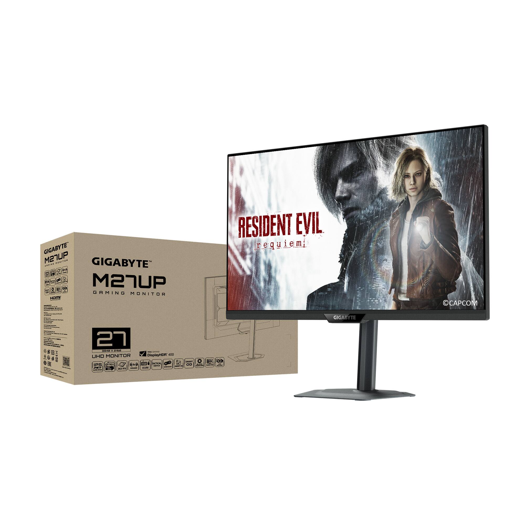 GIGABYTE M27UP Gaming Monitor  
27" UHD  
RESIDENT EVIL Requiem