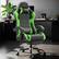Alt View 3. Dowinx - Gaming Chair Armrests Height Adjustable, Office Chair Heavy Duty with Footrest and Reclining Backrest for Home & Office - Black Green.