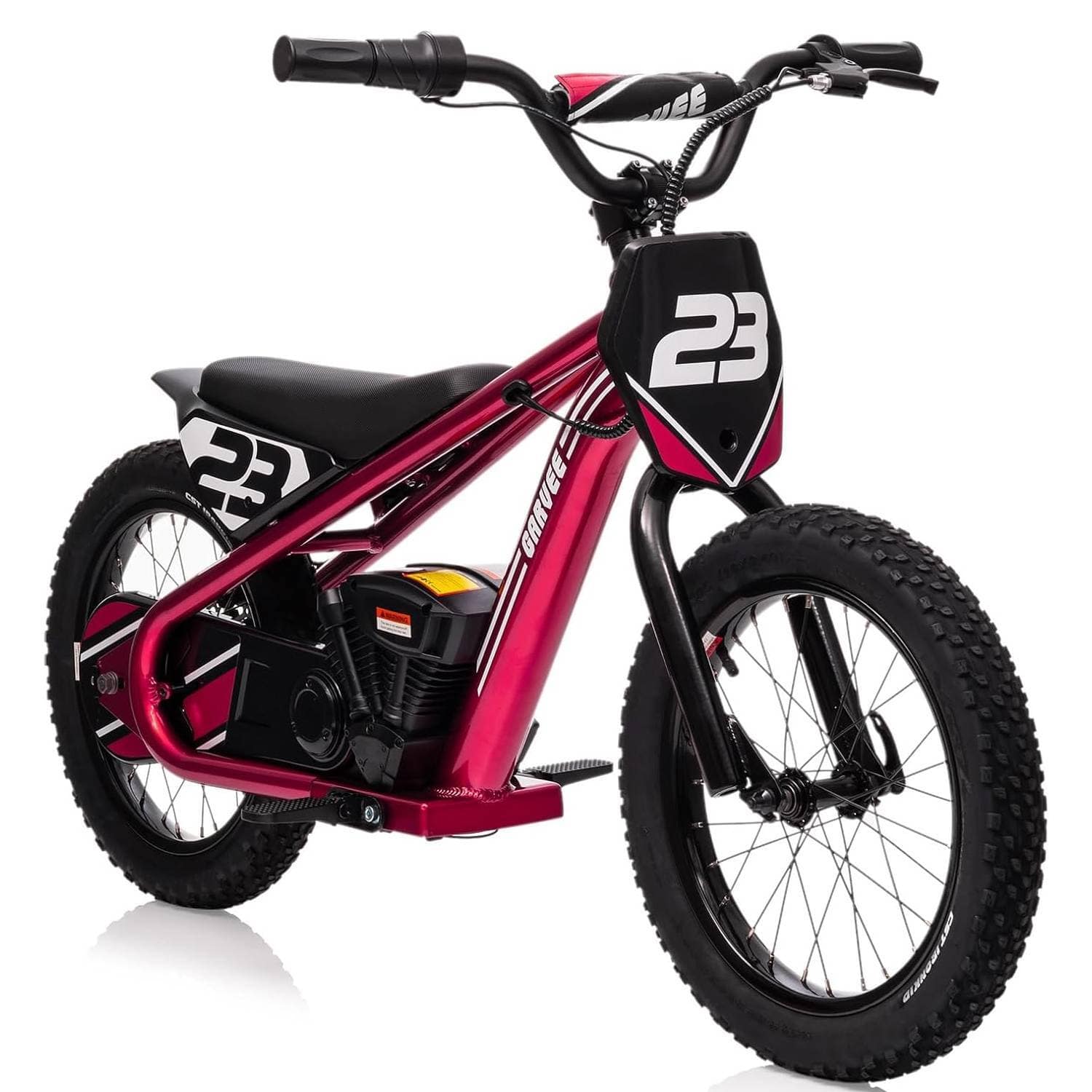 Qeetex - Kids Electric Dirt Bike, Electric Balance Bike for Kids Ages 6-12 Best Gift - Pink