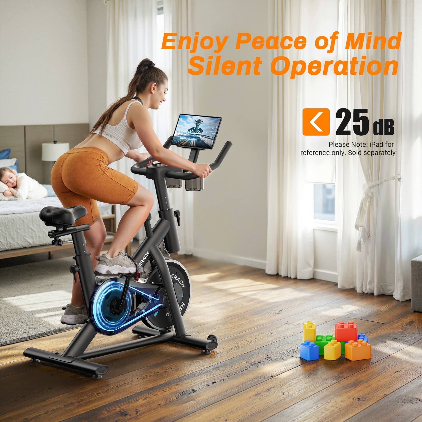 Enjoy Peace of Mind  
Silent Operation  
< 25 dB  
Please Note: iPad for reference only. Sold separately