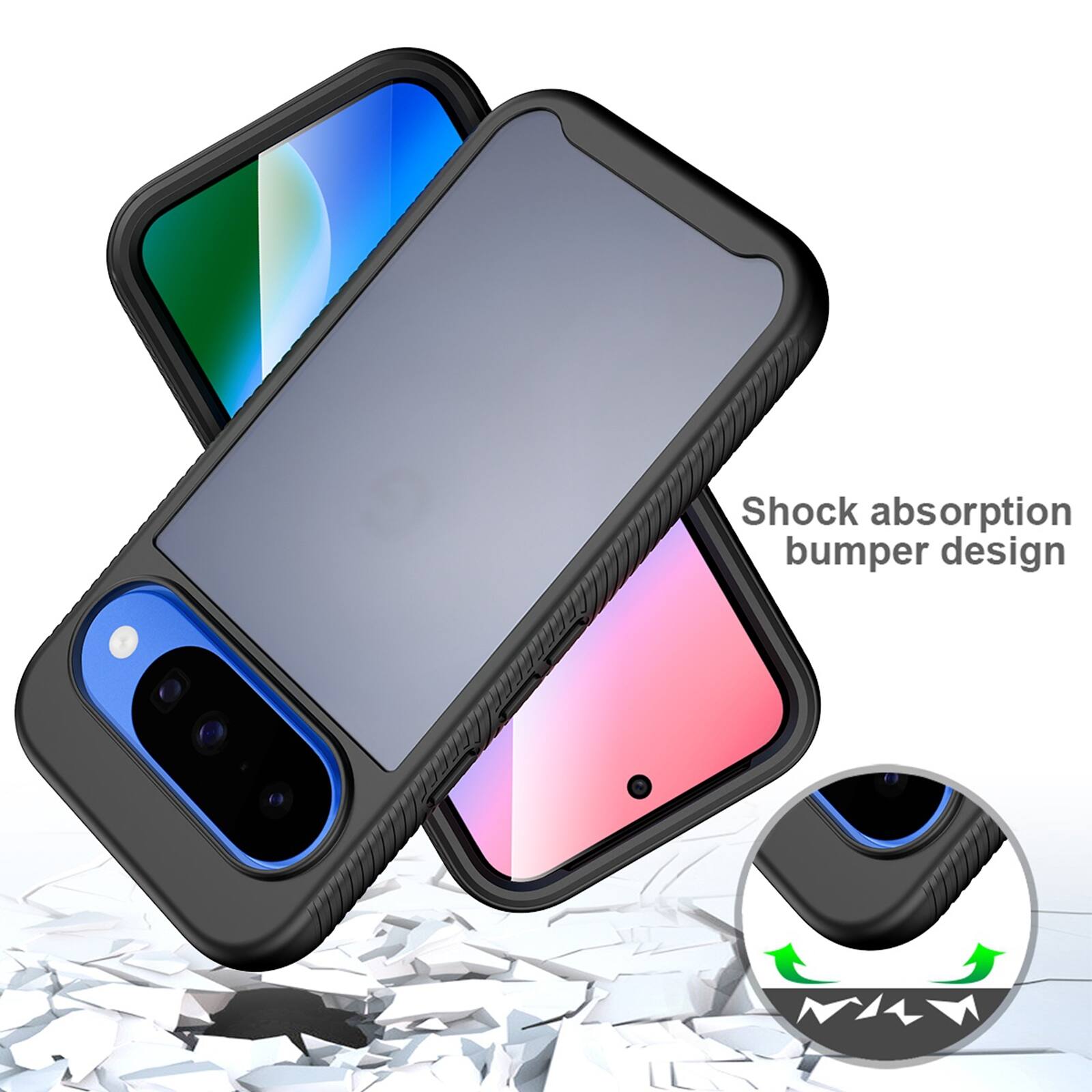 Shock absorption bumper design