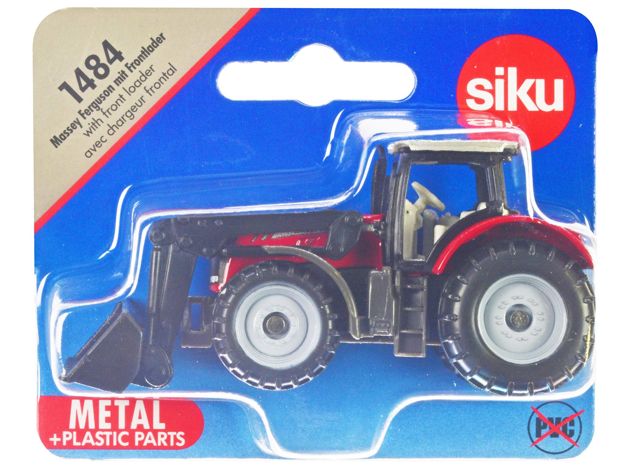 1484 Frontloader Massey Ferguson with loader frontal avec chargeur frontal  
siku  
METAL + PLASTIC PARTS