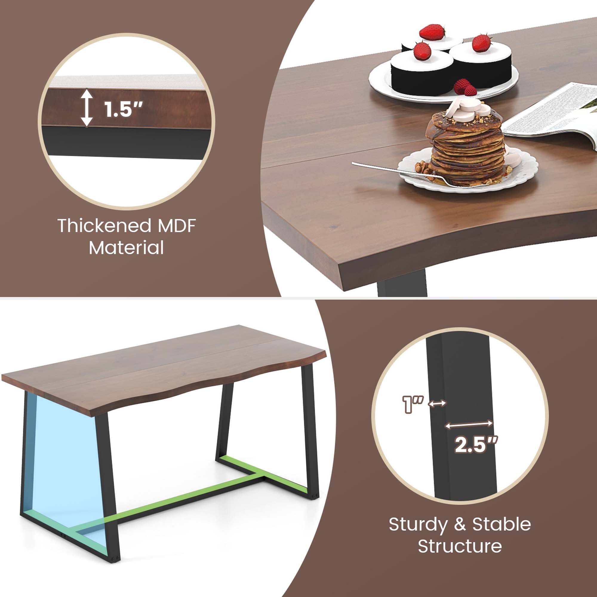 I. 1.5" Thickened MDF Material
A. 2.5" Sturdy & Stable Structure